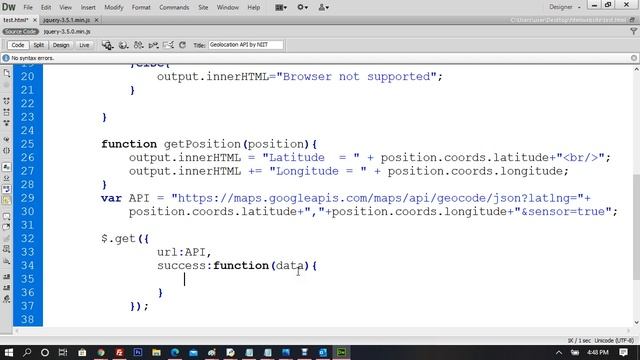 HTML5 Tutorial For Beginners [Full Course] (Geo locations) in HTML5 using JavaScript. Part 30 смотреть онлайн