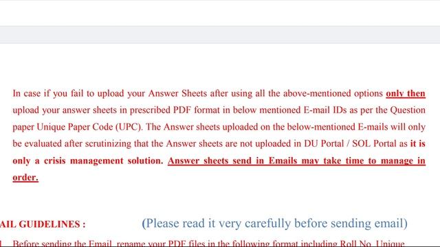 Important for Sol open book exam 2021| Email ids for open book exam смотреть онлайн