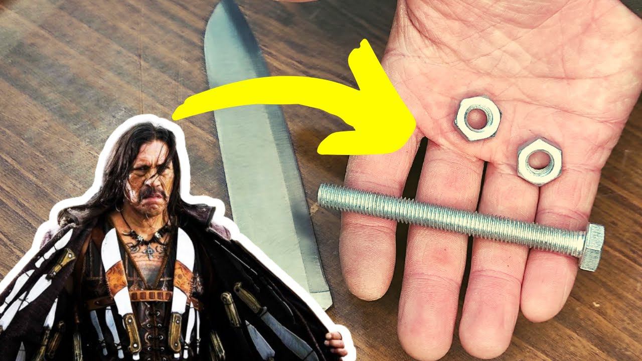 Как НАТОЧИТЬ НОЖ при помощи БОЛТА и ДВУХ ГАЕК #43 смотреть онлайн
