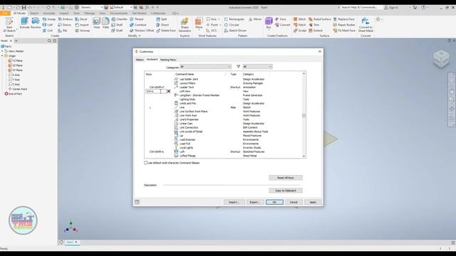 Autodesk Inventor Basics - 1: How to create shortcut keys | Navigation and Views | Tutorial смотреть онлайн