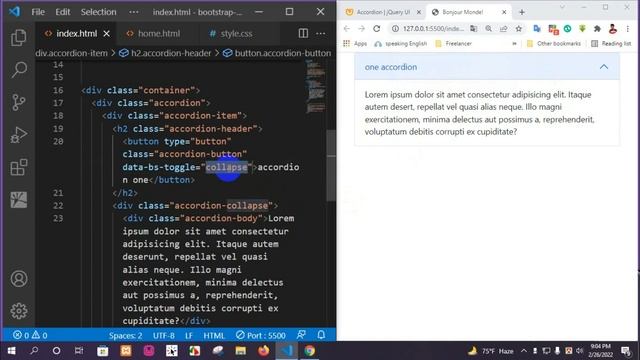 bootstrap 5 accordion | Bangla Tutorial 2022 смотреть онлайн