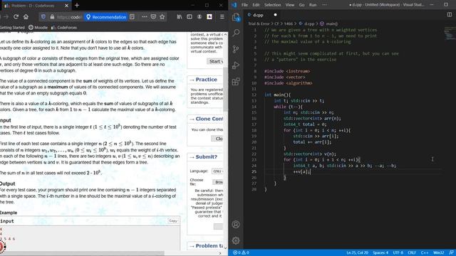 CodeForces - Good Bye 2020 - # 1466D - C++ смотреть онлайн