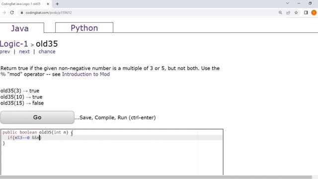 Coding bat Java Logic-1 (old35) || Basic boolean logic puzzles -- if else && || !. смотреть онлайн