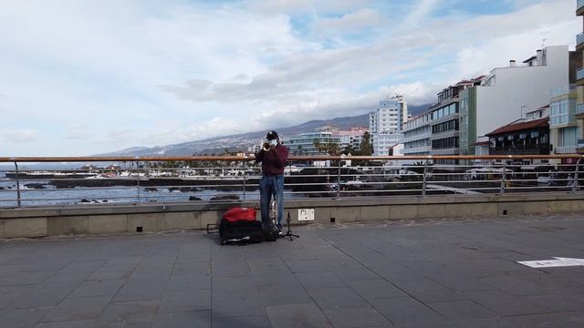Тенерифе, Пуэрто-де-ла-Крус в январе, прогулка по городу. Tenerife, Puerto de la Cruz today. смотреть онлайн