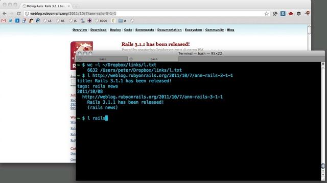 My Dropbox + CLI alternative to Delicious for saving links смотреть онлайн