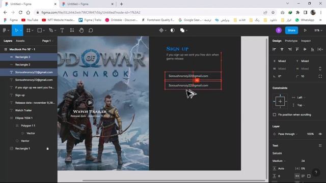 Gaming Login Design || UI Trend 2021 || UI Design Tutorial || Figma Tutorial || Login step by step смотреть онлайн