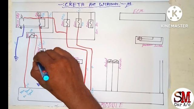 Creta 2015 AC Wiring Diagram//Creta AC System Kaisa Kaam Karta Hai??