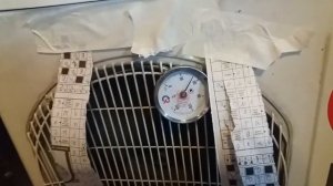 калорифер из кондиционера в работе