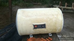 Отопление бойлером. Электрокотел (буржуйка) из бойлера.