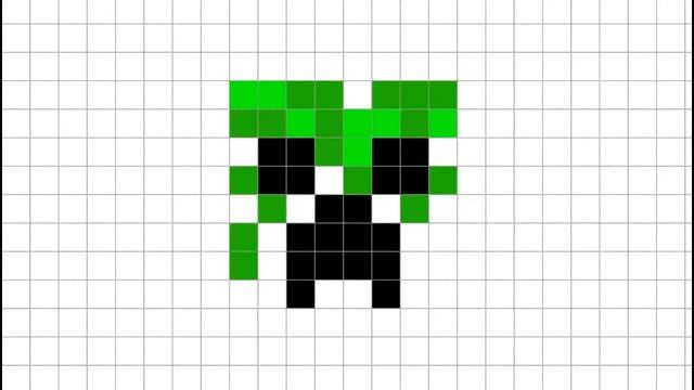 Рисунки по клеточкам в тетради. Как нарисовать зомби из майнкрафт по клеточкам смотреть онлайн