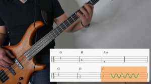 Knockin' on Heavens Door - Bob Dylan - Bass - Tab&Playback - First Improvisation
