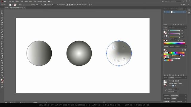 Adobe Illustrator Tutorial CC 2021 Gradient Tool for Beginner in Hindi смотреть онлайн