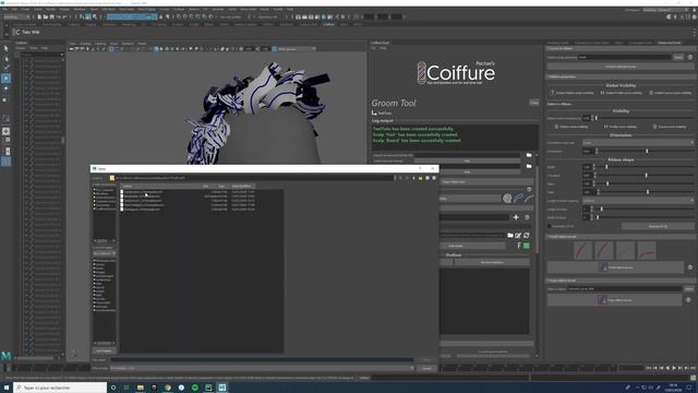 Coiffure tutorial part 3 - Grooming - How to create hair cards for games in Maya смотреть онлайн