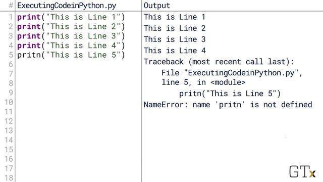 Introduction to Executing Code in Python (1.2.5.0) смотреть онлайн