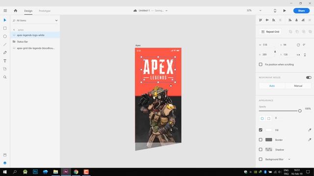 Apex App UI Design | Mobile UI Design With Adobe XD #2
