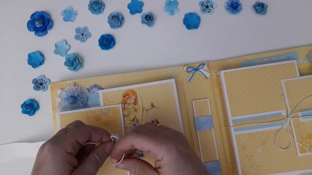 Минифотоальбом  ручной работы. Хендмейд. Фотоальбом.Скрапбукинг.Кардмейкинг.