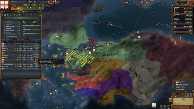 The Trade Empire of Genoa - EU4 Meiou and Taxes Lets Play - Semi Tall Genoa - Part 5 смотреть онлайн