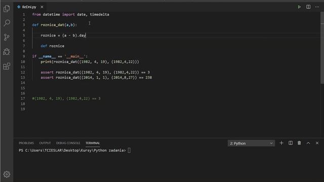 Python: Różnica dni #20 смотреть онлайн