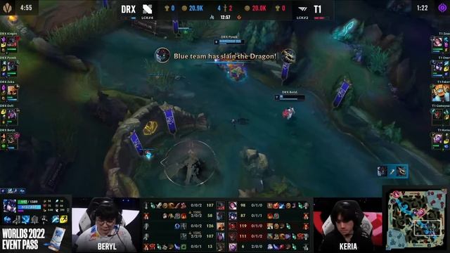 T1 vs DRX - Game 4 | Grand Finals LoL Worlds 2022 | DRX vs T1 - G4 full game смотреть онлайн