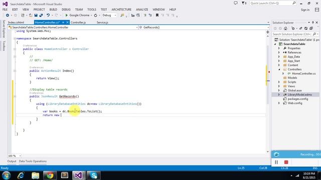 How to search data in table using AngularJs with ASP.NET MVC смотреть онлайн