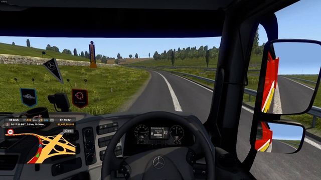 An English Road Trip in the Mercedes Actros! - Euro Truck Simulator 2 смотреть онлайн