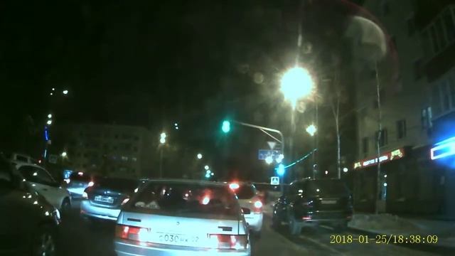 Пример записи регистратора WIFI Mini Car DVR Camera в темное время суток