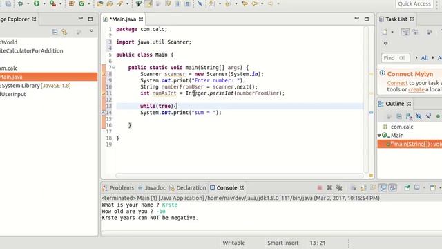 infinite calculator addition java смотреть онлайн