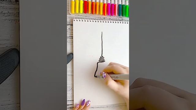 #shorts Как нарисовать рисунок не отрывая руки смотреть онлайн