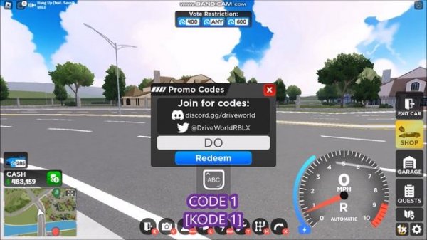 *NEW UPDATE CODES* Drive World ROBLOX | LIMITED CODES TIME | June 4, 2023