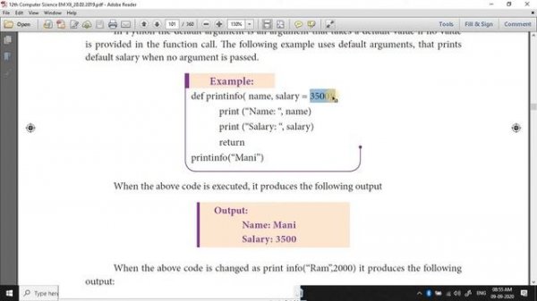 +2 CS Python Part 12 Python Functions with - Required, Keyword, Default & Variable Length Arguments