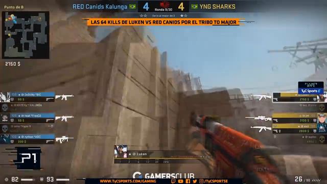 LAS 64 KILLS DE LUKEN VS RED CANIDS POR EL TRIBO TO MAJOR - TyC Sports E смотреть онлайн