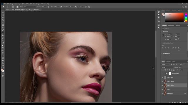 adobe photoshop 2023 tutorial face beauty retouching смотреть онлайн