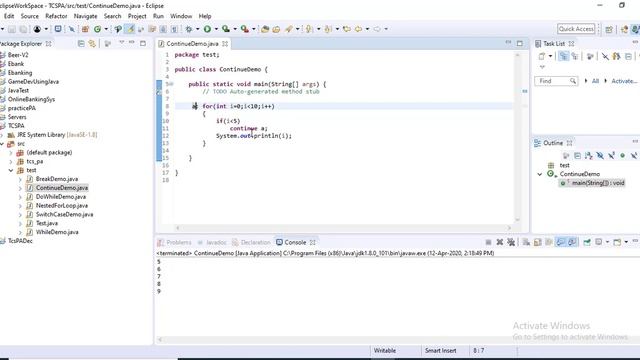 Jump Statements in Java part 2 | Continue & Return as jump statement | Go to statement in java смотреть онлайн