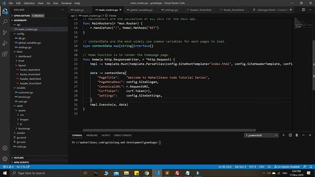 Golang Web Server Using Gorilla Package - Golang Web Development