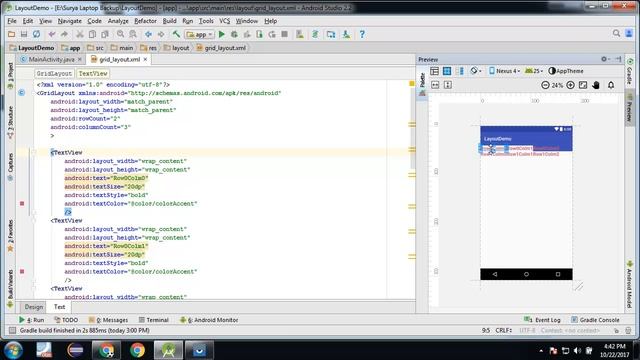 Android Layout Tutorials In Hindi, Grid Layout # 6 (Basic& Advance) смотреть онлайн