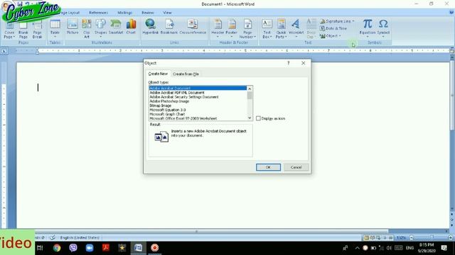Import Table Ms Excel to Ms Word смотреть онлайн