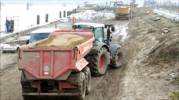 Bagger LIEBHERR 900 und FENDT 720 VARIO mit KRAMPE Kipper - Soeren66