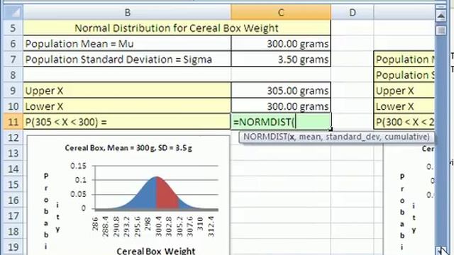 Excel Magic Trick #22: NORMDIST function for Probability смотреть онлайн