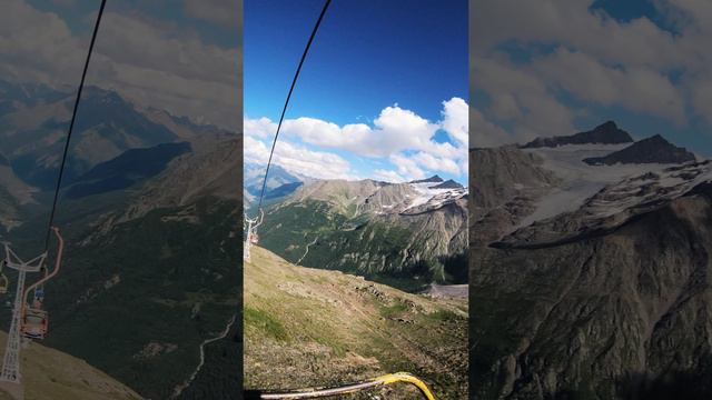 Кресельный подьемник от 3100 до поляны Чегет- смотреть онлайн