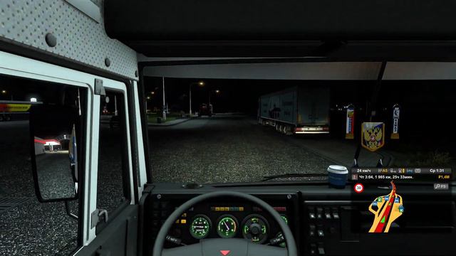 ▶POV Driving KAMAZ 54115 Luga→Barcelona ETS 2 #3 смотреть онлайн