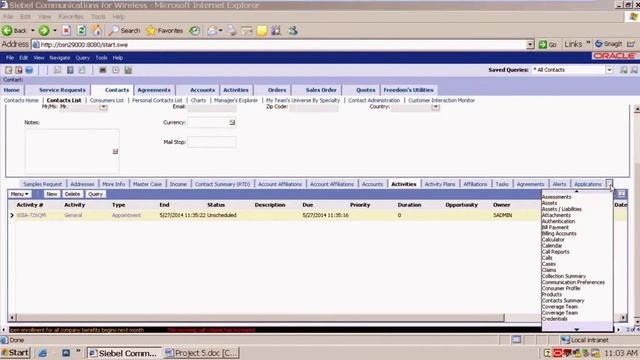 Siebel CRM Project 5 Contact Activities to Contact Products Drilldown FREE Course Workshop смотреть онлайн