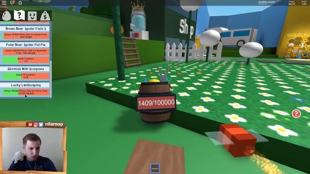 КОПИМ НА МЕДОВУЮ ПАЛОЧКУ В РОБЛОКС СИМУЛЯТОРЕ ПЧЕЛОВОДА - ROBLOX BEE SWARM SIMULATOR смотреть онлайн