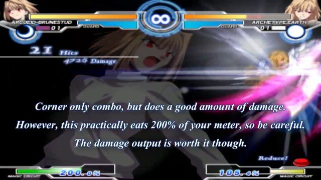MBAACC - Arcueid=Brunestud Crescent Basics and AAD Combo смотреть онлайн