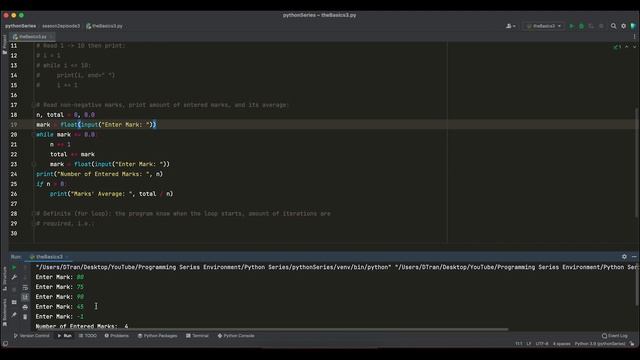 S2, E3: The Python’s Basics III (indefinite and definite loops) смотреть онлайн