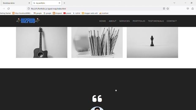 Portfolio Bootstrap js смотреть онлайн