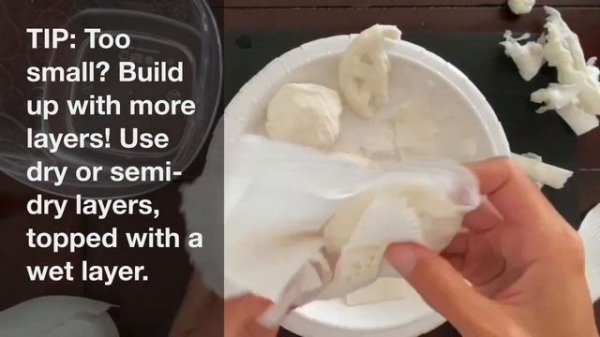 Toilet Tissue Paper Food Sculptures (3D Art Making Lesson)