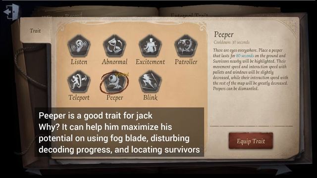 Identity V | The Ripper Guide part 1 (External Trait, Shapeshift, Trait & Persona) смотреть онлайн