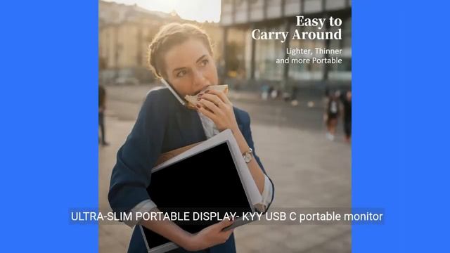 KYY Portable Monitor 15 6inch 1080P FHD USB C 1 Home Office Work-From-Anywhere Setup Gaming смотреть онлайн