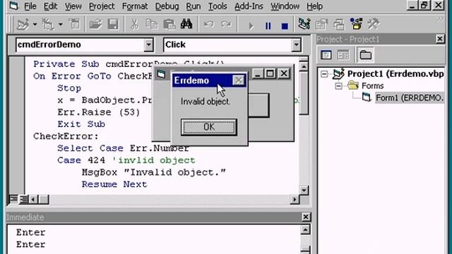 VB6 Error Handling смотреть онлайн