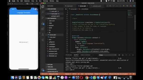 Flutter || Language Translation || Google Translation